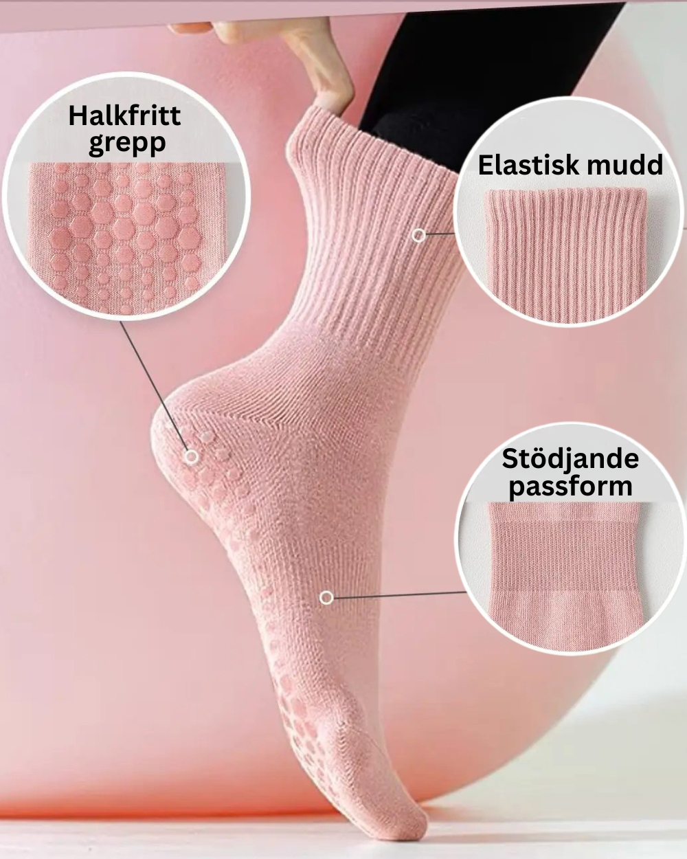 Hello Grip Socks – 4-Pack